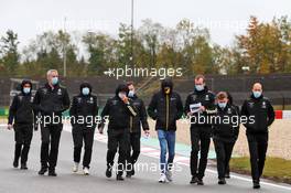 Esteban Ocon (FRA) Renault F1 Team walks the circuit with the team. 08.10.2020. Formula 1 World Championship, Rd 11, Eifel Grand Prix, Nurbugring, Germany, Preparation Day.