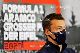 Daniil Kvyat (RUS) AlphaTauri in the FIA Press Conference. 08.10.2020. Formula 1 World Championship, Rd 11, Eifel Grand Prix, Nurbugring, Germany, Preparation Day.