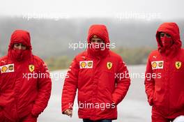 Charles Leclerc (MON) Ferrari walks the circuit with the team. 08.10.2020. Formula 1 World Championship, Rd 11, Eifel Grand Prix, Nurbugring, Germany, Preparation Day.