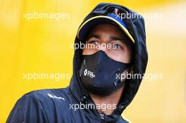 Daniel Ricciardo (AUS) Renault F1 Team with the media. 17.07.2020. Formula 1 World Championship, Rd 3, Hungarian Grand Prix, Budapest, Hungary, Practice Day.