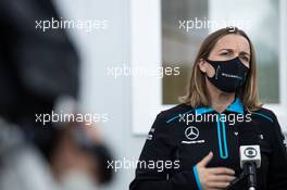 Claire Williams (GBR) Williams Racing Deputy Team Principal with the media. 17.07.2020. Formula 1 World Championship, Rd 3, Hungarian Grand Prix, Budapest, Hungary, Practice Day.