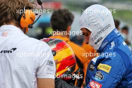 Carlos Sainz Jr (ESP) McLaren on the grid. 19.07.2020. Formula 1 World Championship, Rd 3, Hungarian Grand Prix, Budapest, Hungary, Race Day.