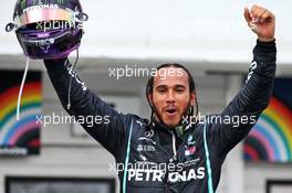 Race winner Lewis Hamilton (GBR) Mercedes AMG F1 celebrates in parc ferme. 19.07.2020. Formula 1 World Championship, Rd 3, Hungarian Grand Prix, Budapest, Hungary, Race Day.