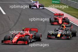 Charles Leclerc (MON) Ferrari SF1000 and Alexander Albon (THA) Red Bull Racing RB16 battle for position. 19.07.2020. Formula 1 World Championship, Rd 3, Hungarian Grand Prix, Budapest, Hungary, Race Day.