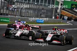 Antonio Giovinazzi (ITA) Alfa Romeo Racing C39 and Kevin Magnussen (DEN) Haas VF-20 battle for position. 19.07.2020. Formula 1 World Championship, Rd 3, Hungarian Grand Prix, Budapest, Hungary, Race Day.