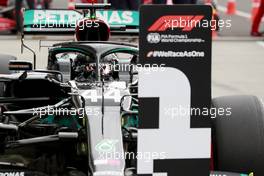 Pole sitter Lewis Hamilton (GBR) Mercedes AMG F1 W11 in qualifying parc ferme. 18.07.2020. Formula 1 World Championship, Rd 3, Hungarian Grand Prix, Budapest, Hungary, Qualifying Day.