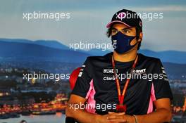 Lance Stroll (CDN) Racing Point F1 Team in the FIA Press Conference. 16.07.2020. Formula 1 World Championship, Rd 3, Hungarian Grand Prix, Budapest, Hungary, Preparation Day.