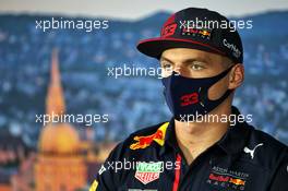 Max Verstappen (NLD) Red Bull Racing in the FIA Press Conference. 16.07.2020. Formula 1 World Championship, Rd 3, Hungarian Grand Prix, Budapest, Hungary, Preparation Day.