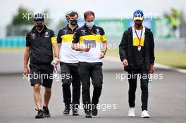 Daniel Ricciardo (AUS) Renault F1 Team walks the circuit with the team. 16.07.2020. Formula 1 World Championship, Rd 3, Hungarian Grand Prix, Budapest, Hungary, Preparation Day.