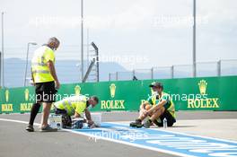 Circuit atmosphere - painters. 16.07.2020. Formula 1 World Championship, Rd 3, Hungarian Grand Prix, Budapest, Hungary, Preparation Day.