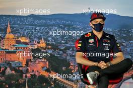 Max Verstappen (NLD) Red Bull Racing in the FIA Press Conference. 16.07.2020. Formula 1 World Championship, Rd 3, Hungarian Grand Prix, Budapest, Hungary, Preparation Day.