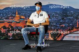 Daniil Kvyat (RUS) AlphaTauri in the FIA Press Conference. 16.07.2020. Formula 1 World Championship, Rd 3, Hungarian Grand Prix, Budapest, Hungary, Preparation Day.