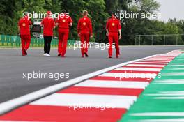 Sebastian Vettel (GER) Ferrari walks the circuit with the team. 16.07.2020. Formula 1 World Championship, Rd 3, Hungarian Grand Prix, Budapest, Hungary, Preparation Day.