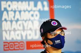 Lance Stroll (CDN) Racing Point F1 Team in the FIA Press Conference. 16.07.2020. Formula 1 World Championship, Rd 3, Hungarian Grand Prix, Budapest, Hungary, Preparation Day.