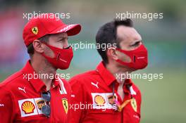 Sebastian Vettel (GER) Ferrari walks the circuit with the team. 16.07.2020. Formula 1 World Championship, Rd 3, Hungarian Grand Prix, Budapest, Hungary, Preparation Day.