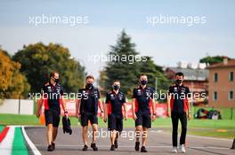 Alexander Albon (THA) Red Bull Racing walks the circuit with the team. 30.10.2020. Formula 1 World Championship, Rd 13, Emilia Romagna Grand Prix, Imola, Italy, Practice Day.