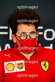 Mattia Binotto (ITA) Ferrari Team Principal in the FIA Press Conference. 30.10.2020. Formula 1 World Championship, Rd 13, Emilia Romagna Grand Prix, Imola, Italy, Practice Day.