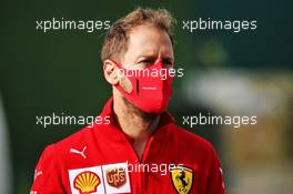 Sebastian Vettel (GER) Ferrari walks the circuit. 30.10.2020. Formula 1 World Championship, Rd 13, Emilia Romagna Grand Prix, Imola, Italy, Practice Day.