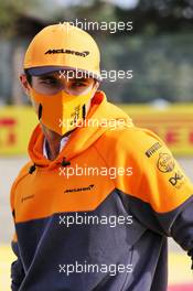 Lando Norris (GBR) McLaren rides the circuit. 30.10.2020. Formula 1 World Championship, Rd 13, Emilia Romagna Grand Prix, Imola, Italy, Practice Day.