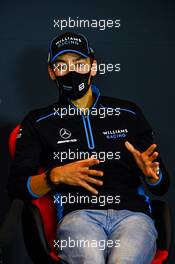 George Russell (GBR) Williams Racing in the FIA Press Conference. 30.10.2020. Formula 1 World Championship, Rd 13, Emilia Romagna Grand Prix, Imola, Italy, Practice Day.