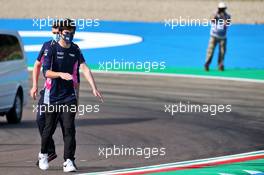 Lance Stroll (CDN) Racing Point F1 Team walks the circuit with the team. 30.10.2020. Formula 1 World Championship, Rd 13, Emilia Romagna Grand Prix, Imola, Italy, Practice Day.