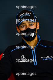 George Russell (GBR) Williams Racing in the FIA Press Conference. 30.10.2020. Formula 1 World Championship, Rd 13, Emilia Romagna Grand Prix, Imola, Italy, Practice Day.