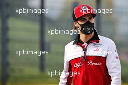 Antonio Giovinazzi (ITA) Alfa Romeo Racing walks the circuit. 30.10.2020. Formula 1 World Championship, Rd 13, Emilia Romagna Grand Prix, Imola, Italy, Practice Day.