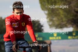 Charles Leclerc (MON) Ferrari rides the circuit. 30.10.2020. Formula 1 World Championship, Rd 13, Emilia Romagna Grand Prix, Imola, Italy, Practice Day.