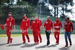 Sebastian Vettel (GER) Ferrari walks the circuit with the team. 30.10.2020. Formula 1 World Championship, Rd 13, Emilia Romagna Grand Prix, Imola, Italy, Practice Day.