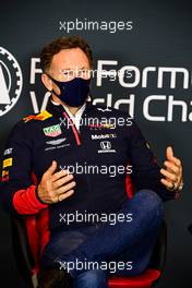 Christian Horner (GBR) Red Bull Racing Team Principal in the FIA Press Conference. 30.10.2020. Formula 1 World Championship, Rd 13, Emilia Romagna Grand Prix, Imola, Italy, Practice Day.