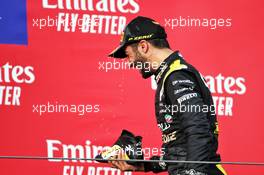 Daniel Ricciardo (AUS) Renault F1 Team celebrates his third position on the podium. 01.11.2020. Formula 1 World Championship, Rd 13, Emilia Romagna Grand Prix, Imola, Italy, Race Day.