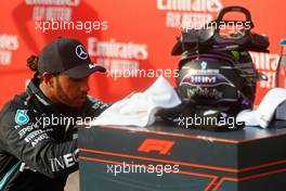 Race winner Lewis Hamilton (GBR) Mercedes AMG F1 in parc ferme. 01.11.2020. Formula 1 World Championship, Rd 13, Emilia Romagna Grand Prix, Imola, Italy, Race Day.