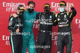 Valtteri Bottas (FIN), Mercedes AMG F1 Lewis Hamilton (GBR), Mercedes AMG F1  and Daniel Ricciardo (AUS), Renault F1 Team  01.11.2020. Formula 1 World Championship, Rd 13, Emilia Romagna Grand Prix, Imola, Italy, Race Day.
