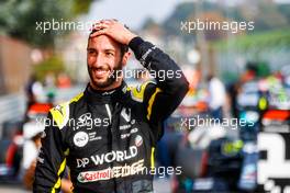 Daniel Ricciardo (AUS) Renault F1 Team celebrates his third position in parc ferme. 01.11.2020. Formula 1 World Championship, Rd 13, Emilia Romagna Grand Prix, Imola, Italy, Race Day.