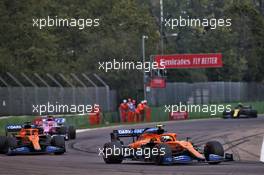 Lando Norris (GBR) McLaren MCL35. 01.11.2020. Formula 1 World Championship, Rd 13, Emilia Romagna Grand Prix, Imola, Italy, Race Day.