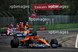 Carlos Sainz Jr (ESP) McLaren MCL35. 01.11.2020. Formula 1 World Championship, Rd 13, Emilia Romagna Grand Prix, Imola, Italy, Race Day.
