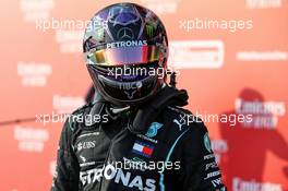 Lewis Hamilton (GBR) Mercedes AMG F1 in qualifying parc ferme. 31.10.2020. Formula 1 World Championship, Rd 13, Emilia Romagna Grand Prix, Imola, Italy, Qualifying Day.