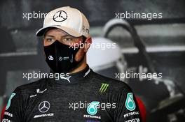 Valtteri Bottas (FIN) Mercedes AMG F1 in the post qualifying FIA Press Conference. 31.10.2020. Formula 1 World Championship, Rd 13, Emilia Romagna Grand Prix, Imola, Italy, Qualifying Day.