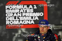 Max Verstappen (NLD) Red Bull Racing in the post qualifying FIA Press Conference. 31.10.2020. Formula 1 World Championship, Rd 13, Emilia Romagna Grand Prix, Imola, Italy, Qualifying Day.