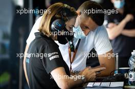 Claire Williams (GBR) Williams Racing Deputy Team Principal with her husband Marc Harris (GBR). 04.09.2020. Formula 1 World Championship, Rd 8, Italian Grand Prix, Monza, Italy, Practice Day.