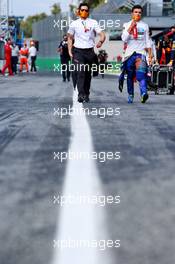 Lando Norris (GBR) McLaren on the grid. 06.09.2020. Formula 1 World Championship, Rd 8, Italian Grand Prix, Monza, Italy, Race Day.