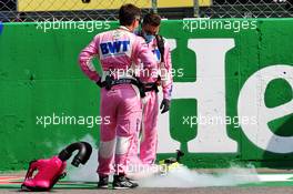 Racing Point F1 Team mechanics on the grid. 06.09.2020. Formula 1 World Championship, Rd 8, Italian Grand Prix, Monza, Italy, Race Day.