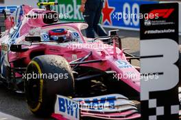 Third placed Lance Stroll (CDN) Racing Point F1 Team RP20 in parc ferme. 06.09.2020. Formula 1 World Championship, Rd 8, Italian Grand Prix, Monza, Italy, Race Day.