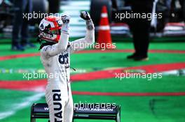 Race winner Pierre Gasly (FRA) AlphaTauri AT01 celebrates in parc ferme. 06.09.2020. Formula 1 World Championship, Rd 8, Italian Grand Prix, Monza, Italy, Race Day.