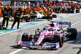 Sergio Perez (MEX) Racing Point F1 Team RP19. 06.09.2020. Formula 1 World Championship, Rd 8, Italian Grand Prix, Monza, Italy, Race Day.