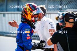 Carlos Sainz Jr (ESP) McLaren in qualifying parc ferme. 05.09.2020. Formula 1 World Championship, Rd 8, Italian Grand Prix, Monza, Italy, Qualifying Day.