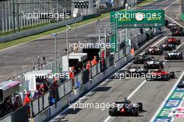Daniil Kvyat (RUS) AlphaTauri AT01 follows others leaving the pits. 05.09.2020. Formula 1 World Championship, Rd 8, Italian Grand Prix, Monza, Italy, Qualifying Day.