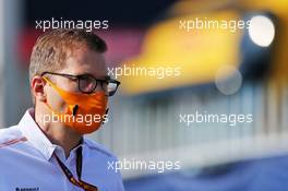 Andreas Seidl, McLaren Managing Director. 05.09.2020. Formula 1 World Championship, Rd 8, Italian Grand Prix, Monza, Italy, Qualifying Day.