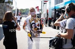 Kai Ebel (GER) RTL TV Presenter with Claire Williams (GBR) Williams Racing Deputy Team Principal. 06.09.2020. Formula 1 World Championship, Rd 8, Italian Grand Prix, Monza, Italy, Race Day.
