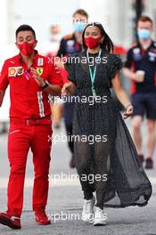 Charlotte Sine (MON), girlfriend of Charles Leclerc (MON) Ferrari. 06.09.2020. Formula 1 World Championship, Rd 8, Italian Grand Prix, Monza, Italy, Race Day.
